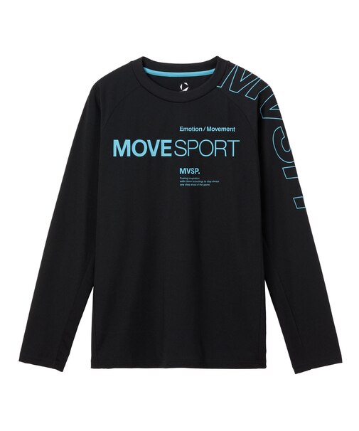 ムーブスポーツ MoveSport アウトラインロゴ 長袖シャツ