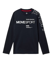 ムーブスポーツ MoveSport アウトラインロゴ 長袖シャツ