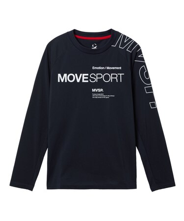 ムーブスポーツ MoveSport アウトラインロゴ 長袖シャツ