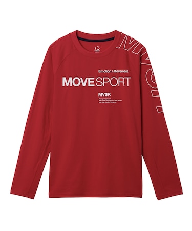 ムーブスポーツ MoveSport アウトラインロゴ 長袖シャツ