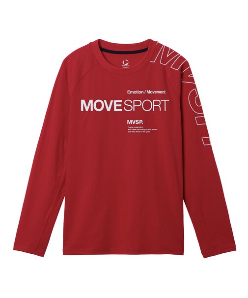 ムーブスポーツ MoveSport アウトラインロゴ 長袖シャツ