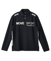 ムーブスポーツ MoveSport ミニ鹿の子 長袖ポロシャツ