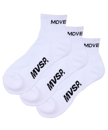 ムーブスポーツ MoveSport 直角3Pソックスショート 【交換・返品不可】