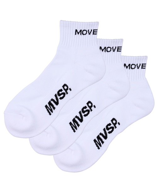 ムーブスポーツ MoveSport 直角3Pソックスショート 【交換・返品不可】