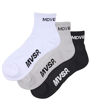ムーブスポーツ MoveSport 直角3Pソックスショート 【交換・返品不可】