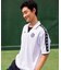 ルコックスポルティフ le coq sportif ストライプジャガード襟付きゲームシャツ