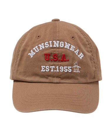 マンシングウェア MUNSINGWEAR コットンツイルロゴデザインベースボールキャップ
