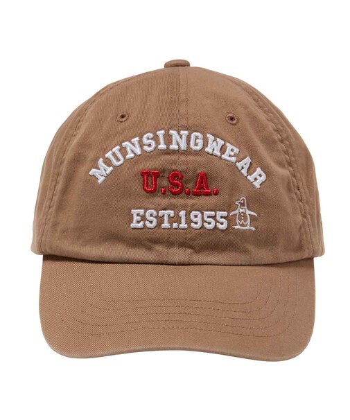 マンシングウェア MUNSINGWEAR コットンツイルロゴデザインベースボールキャップ