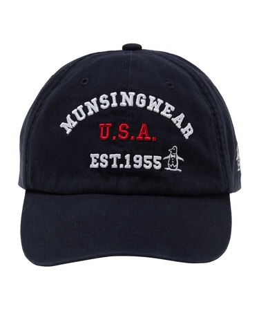 マンシングウェア MUNSINGWEAR コットンツイルロゴデザインベースボールキャップ