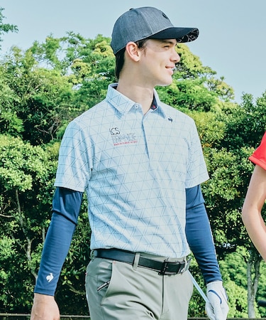 ルコックスポルティフ ゴルフ le coq sportif golf インナー付半袖シャツ