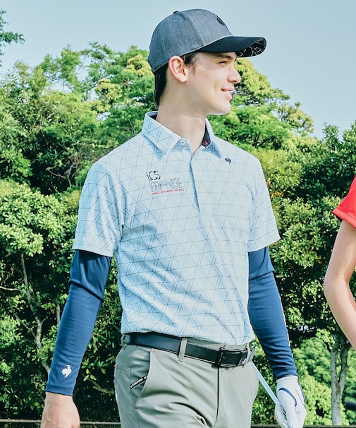 ルコックスポルティフ ゴルフ le coq sportif golf インナー付半袖シャツ