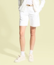 マンシングウェア MUNSINGWEAR 【MUNSINGWEAR's White】ストレッチハーフパンツ (9号股下22cm丈)