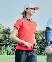 ルコックスポルティフ ゴルフ le coq sportif golf 【セミワイドシルエット】モックネック半袖シャツ