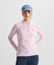 マンシングウェア MUNSINGWEAR リンクスジャカード長袖ポロシャツ