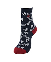 ルコックスポルティフ ゴルフ le coq sportif golf 手書きロゴ柄 ショート丈ソックス【交換・返品不可】