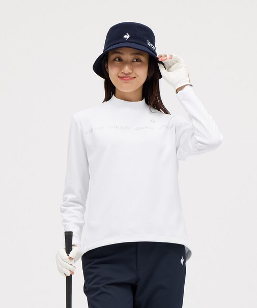 ルコックスポルティフ ゴルフ le coq sportif golf モックネック長袖シャツ