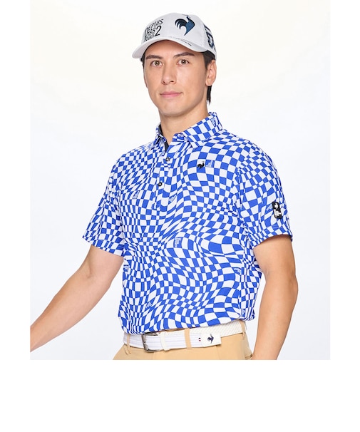 ルコックスポルティフ ゴルフ le coq sportif golf VICHYチェック半袖シャツ