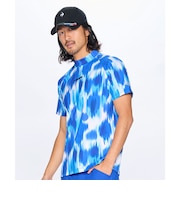 ルコックスポルティフ ゴルフ le coq sportif golf 【RIJOUME】ストレッチメッシュシャツ －夏柄－