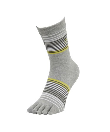 マンシングウェア MUNSINGWEAR ミドル丈5本指ボーダーソックス 【交換・返品不可】