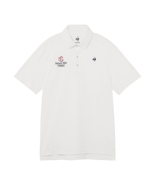 ルコックスポルティフ ゴルフ le coq sportif golf 【Sunscreen NIR】無地鹿の子半袖シャツ