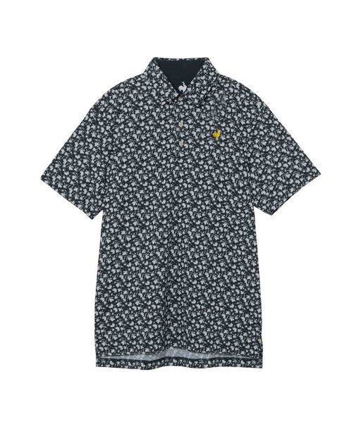 ルコックスポルティフ ゴルフ le coq sportif golf 【Sunscreen NIR】小柄プリント半袖シャツ