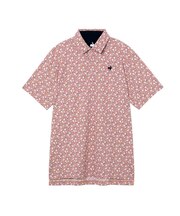 ルコックスポルティフ ゴルフ le coq sportif golf 【Sunscreen NIR】小柄プリント半袖シャツ
