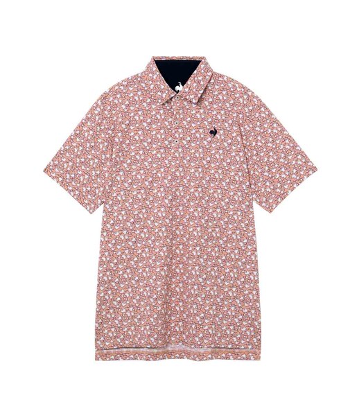 ルコックスポルティフ ゴルフ le coq sportif golf 【Sunscreen NIR】小柄プリント半袖シャツ