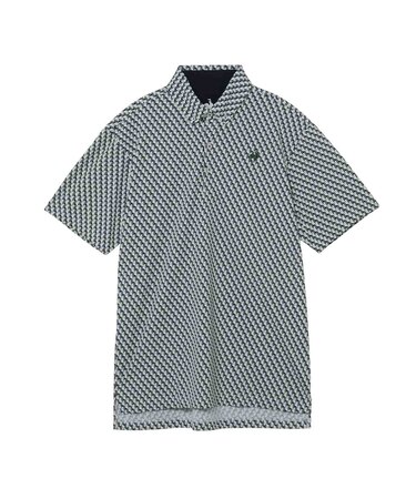 ルコックスポルティフ ゴルフ le coq sportif golf 【Sunscreen NIR】小柄プリント半袖シャツ