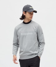 マンシングウェア MUNSINGWEAR 【EASY MIDDLER】ロゴジャカードクルーネックセーター