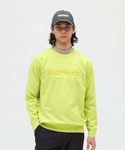 マンシングウェア MUNSINGWEAR 【EASY MIDDLER】ロゴジャカードクルーネックセーター