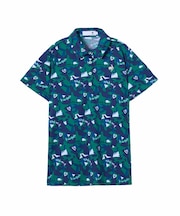 ルコックスポルティフ ゴルフ le coq sportif golf 総柄半袖シャツ