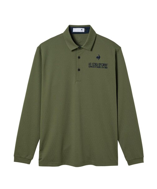 ルコックスポルティフ ゴルフ le coq sportif golf トライアングルジャガード長袖シャツ