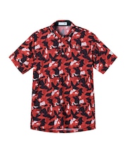 ルコックスポルティフ ゴルフ le coq sportif golf 小柄プリント半袖シャツ