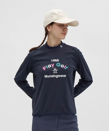 マンシングウェア MUNSINGWEAR ロゴモックネック長袖シャツ