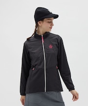 マンシングウェア MUNSINGWEAR 【EASY MIDDLER】スタンドジップハイブリットカットソー