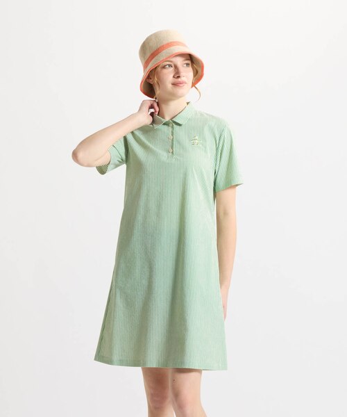 マンシングウェア MUNSINGWEAR ストレッチシアサッカーワンピース