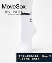マンシングウェア MUNSINGWEAR ショート丈 MoveSox(Arch Spiral) 【交換・返品不可】