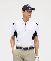 ルコックスポルティフ ゴルフ le coq sportif golf 無地ハーフジップ半袖シャツ