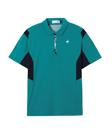 ルコックスポルティフ ゴルフ le coq sportif golf 無地ハーフジップ半袖シャツ