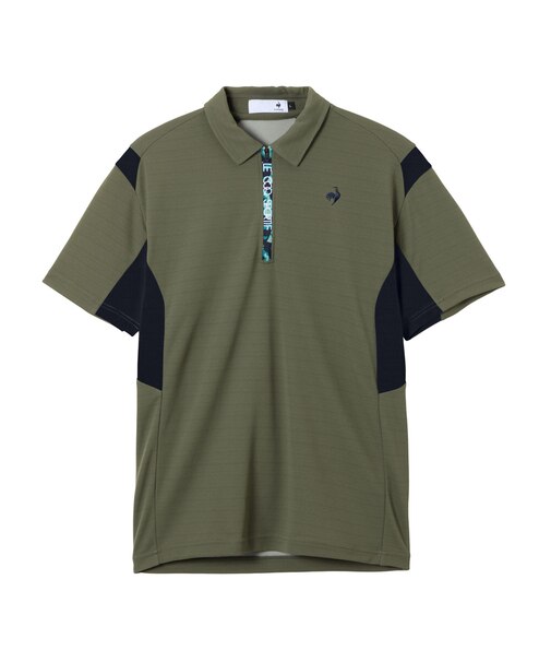 ルコックスポルティフ ゴルフ le coq sportif golf 無地ハーフジップ半袖シャツ