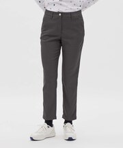 ストレッチジャカード千鳥チェックパンツ9分丈