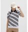 マンシングウェア MUNSINGWEAR 吸汗速乾 バイアスストライプ裾リブ半袖ポロシャツ