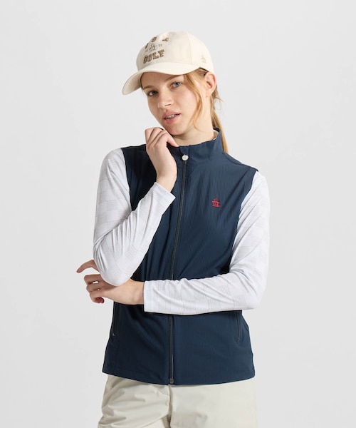 マンシングウェア MUNSINGWEAR ペンギン柄インターシャニットベスト