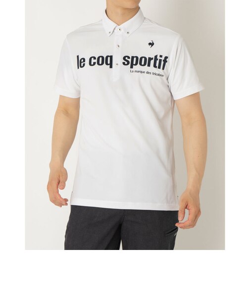 ルコックスポルティフ ゴルフ le coq sportif golf ボタンダウン半袖シャツ