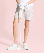 マンシングウェア MUNSINGWEAR ストレッチマドラスチェックハーフパンツ