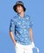 マンシングウェア MUNSINGWEAR サンスクリーンNIRフィラシスリゾート総柄プリント半袖ポロシャツ