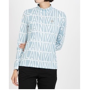 ランバン スポール LANVIN SPORT ロゴプリント長袖ハイネックシャツ【保温】