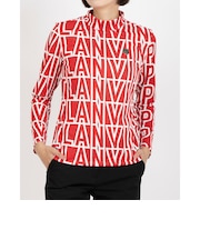 ランバン スポール LANVIN SPORT ロゴプリント長袖ハイネックシャツ【保温】