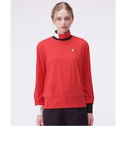 ランバン スポール LANVIN SPORT アシンメトリーデザインハイネック長袖シャツ【防風／吸汗速乾】