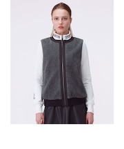 ランバン スポール LANVIN SPORT フェイクファーアウターベスト【蓄熱保温】